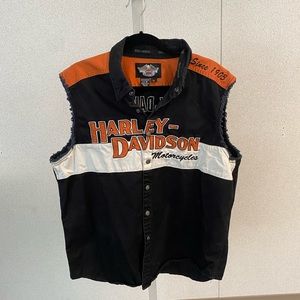 Mens cut off shirt Harley